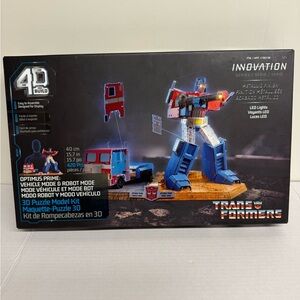 Transformers 4D Build Puzzle - Blue and Red
